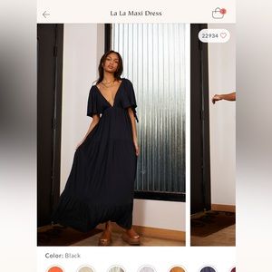 Free people La la maxi dress